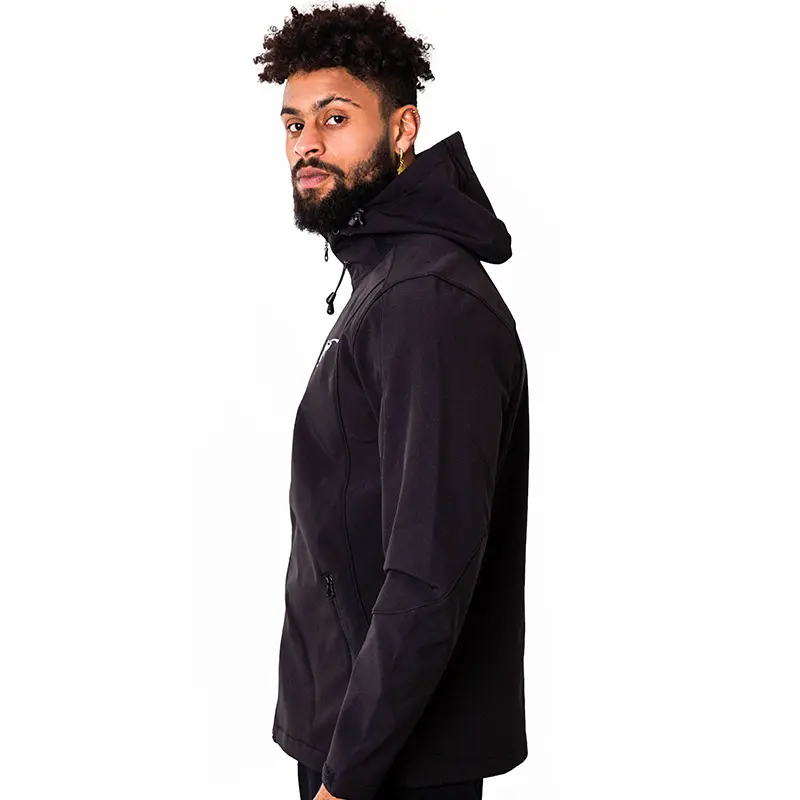 Softshell Jas zwart met Gorilla Outline - Mannen - 3.webp