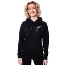 Hoodie zwart met Gorilla Outline - Vrouwen