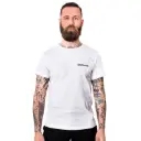 T-shirt crème met BIOCANNA logo - Mannen