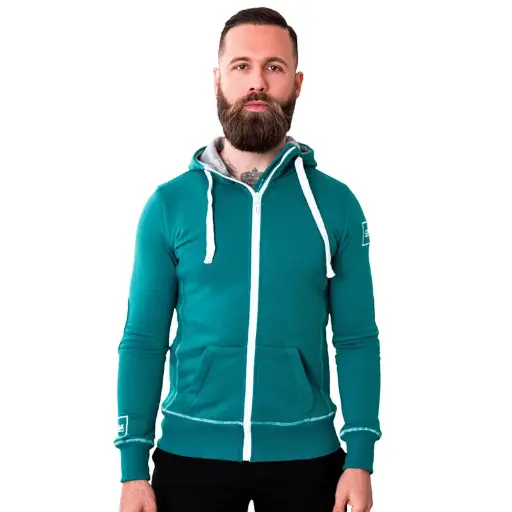 Vest met capuchon groen met CANNA logo - Mannen
