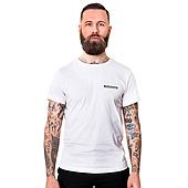T-shirt crème met BIOCANNA logo - Mannen